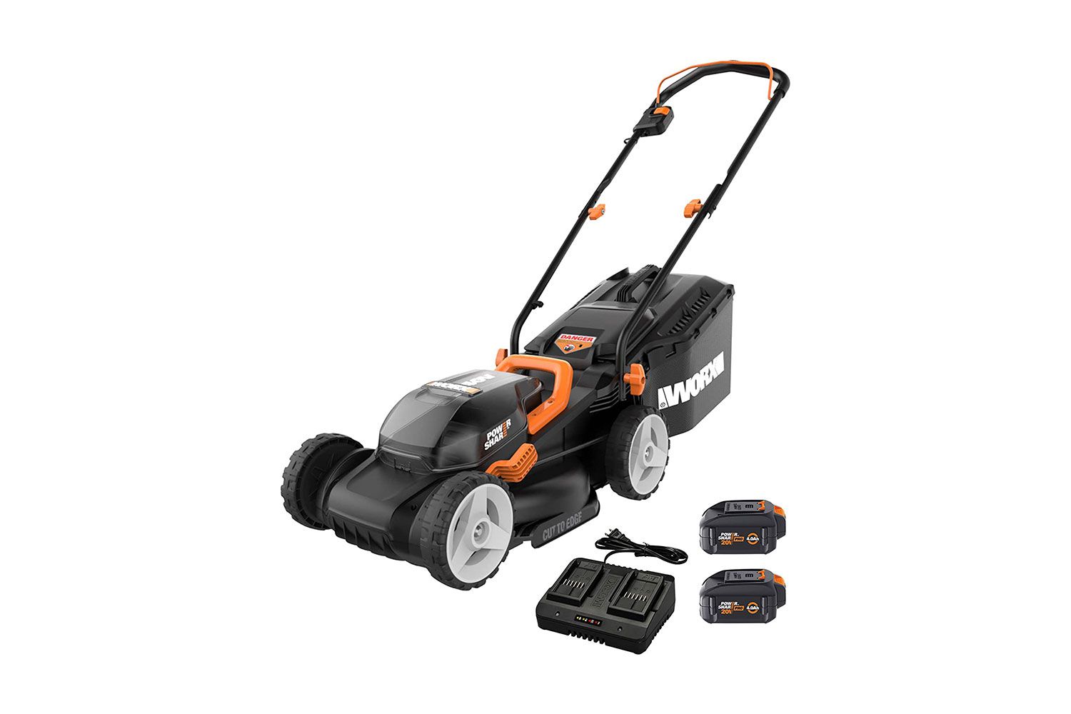 Worx WG779 Power Share 40-Volt 14-Inch Cordless Walk Behind Mower